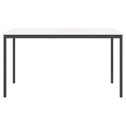 Bar Table White 200 x 100 x 105 cm Solid Pine Wood