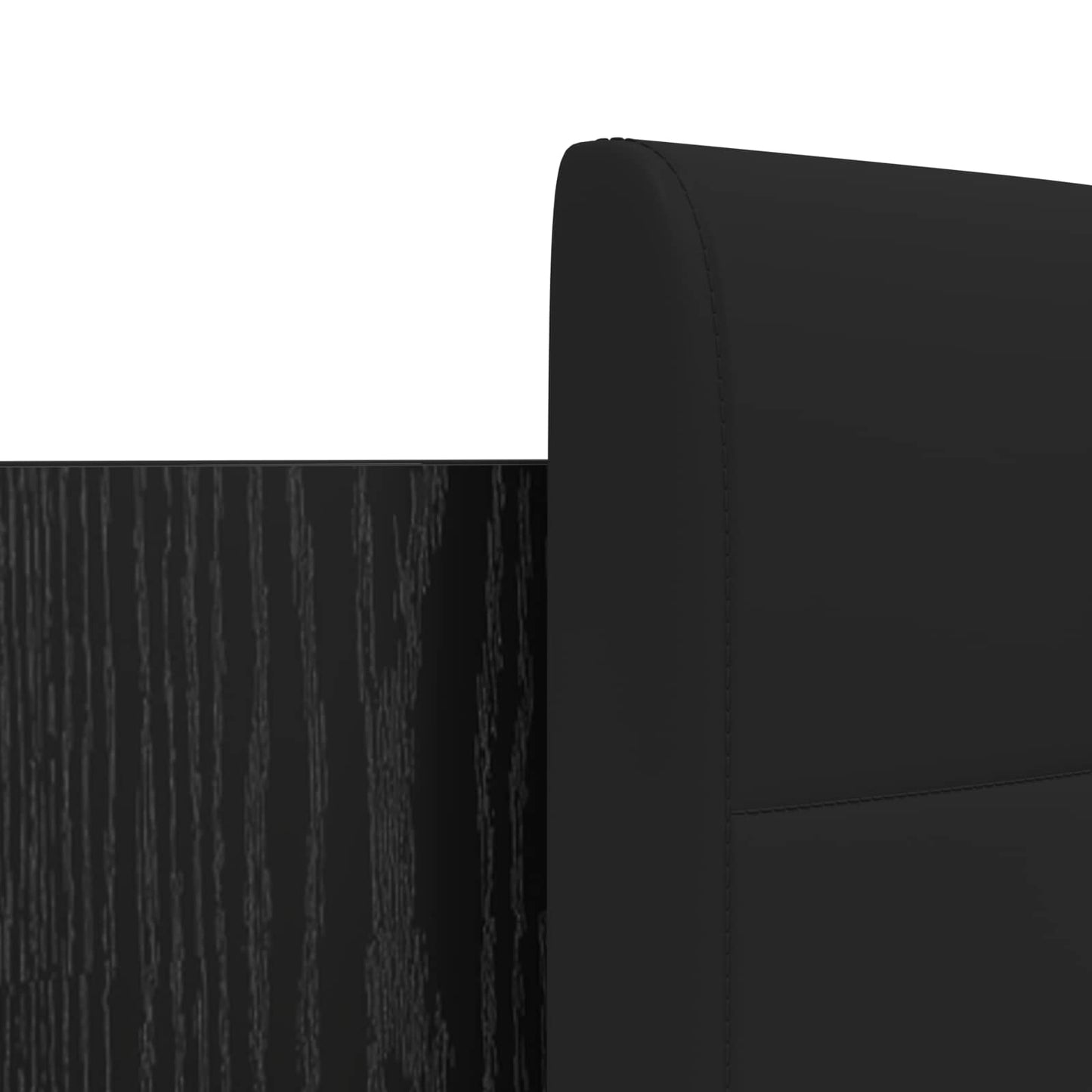 Bed Frame with Headboard Black Oak 160 x 200 cm Engineered Wood