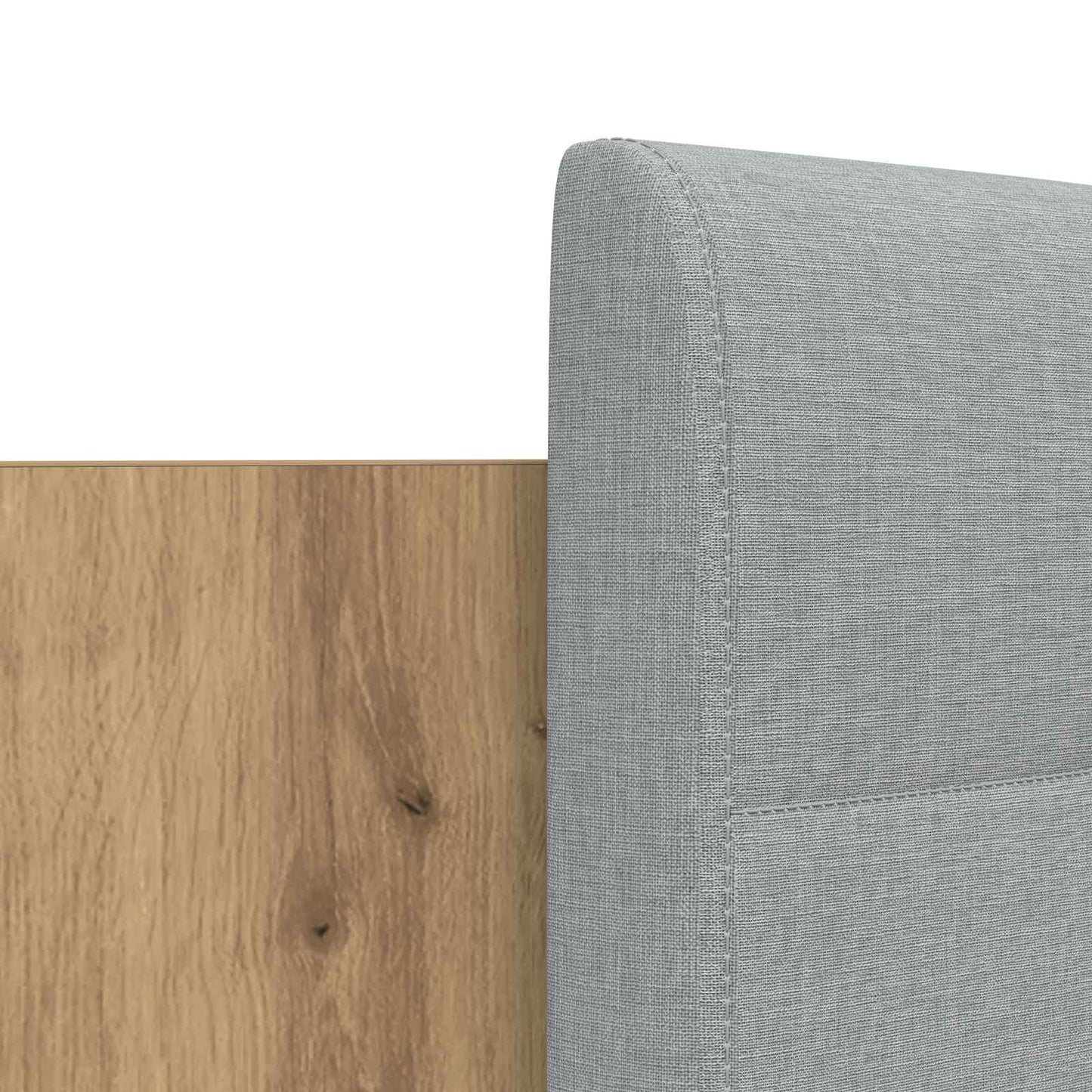 Bed Frame with Headboard Artisan Oak 140 x 200 cm