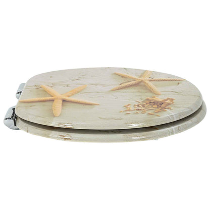 Soft-Close Toilet Seat 2 pcs Yellow and White 44 x 38 cm