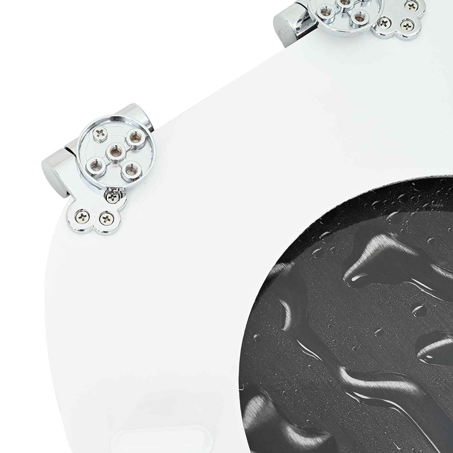 Toilet Seat 2 pcs Grey 44 x 38 cm MDF board