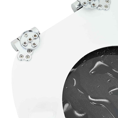 Toilet Seat 2 pcs Grey 44 x 38 cm MDF board