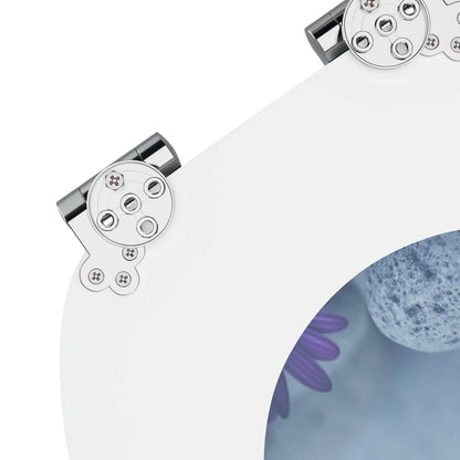 Toilet Seat 2 pcs Grey 44 x 38 cm MDF board