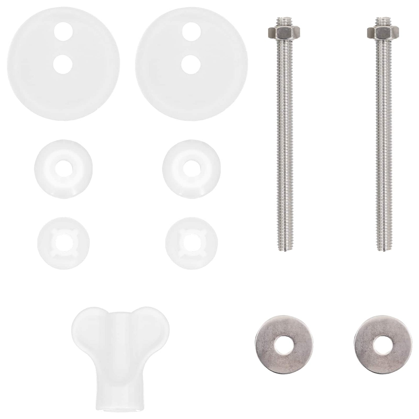 Toilet Seat 2 pcs Grey 44 x 38 cm MDF board