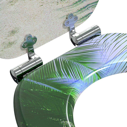 Soft-Close Toilet Seat 2 pcs Green 44 x 38 cm MDF board