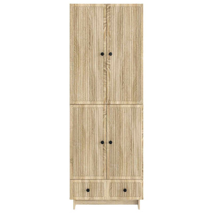 Cabinet Set 2 pcs Sonoma Oak 66 x 34.5 x 95 cm Engineered Wood