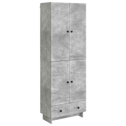 Cabinet Set 2 pcs Concrete Grey 66 x 34.5 x 95 cm