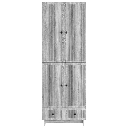 Cabinet Set 2 pcs Grey Sonoma 66 x 34.5 x 95 cm Engineered Wood