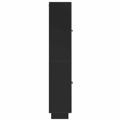 Cabinet Set 2 pcs Black 66 x 34.5 x 90 cm Engineered Wood