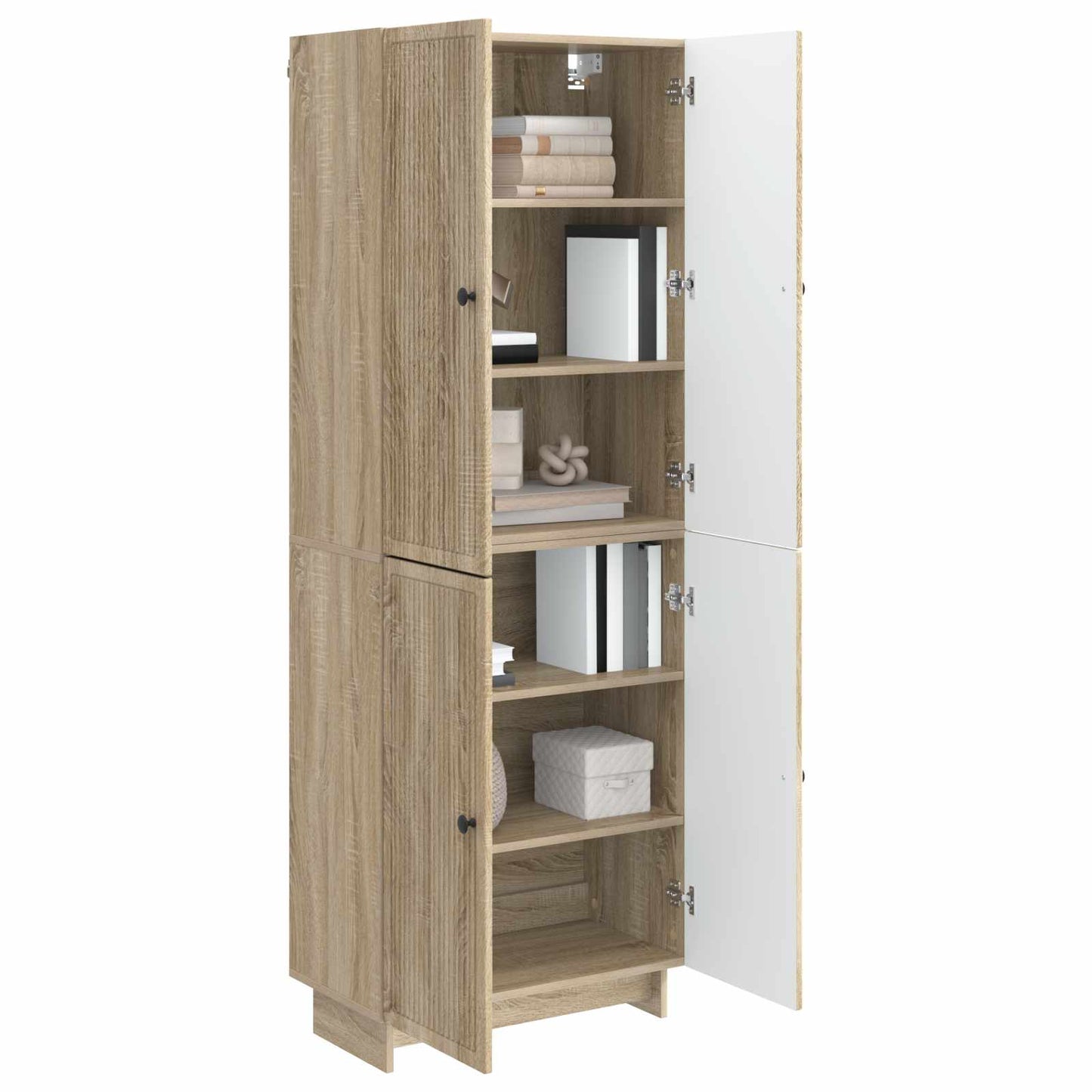 Cabinet Set 2 pcs Sonoma Oak 66 x 34.5 x 90 cm Engineered Wood