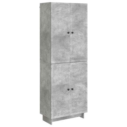 Cabinet Set 2 pcs Concrete Grey 66 x 34.5 x 90 cm