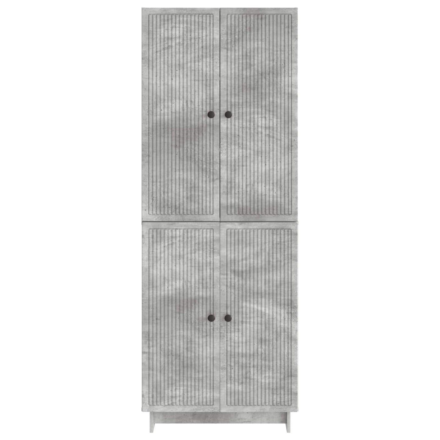 Cabinet Set 2 pcs Concrete Grey 66 x 34.5 x 90 cm