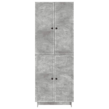 Cabinet Set 2 pcs Concrete Grey 66 x 34.5 x 90 cm