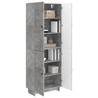 Cabinet Set 2 pcs Concrete Grey 66 x 34.5 x 90 cm