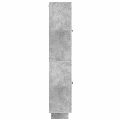 Cabinet Set 2 pcs Concrete Grey 66 x 34.5 x 90 cm