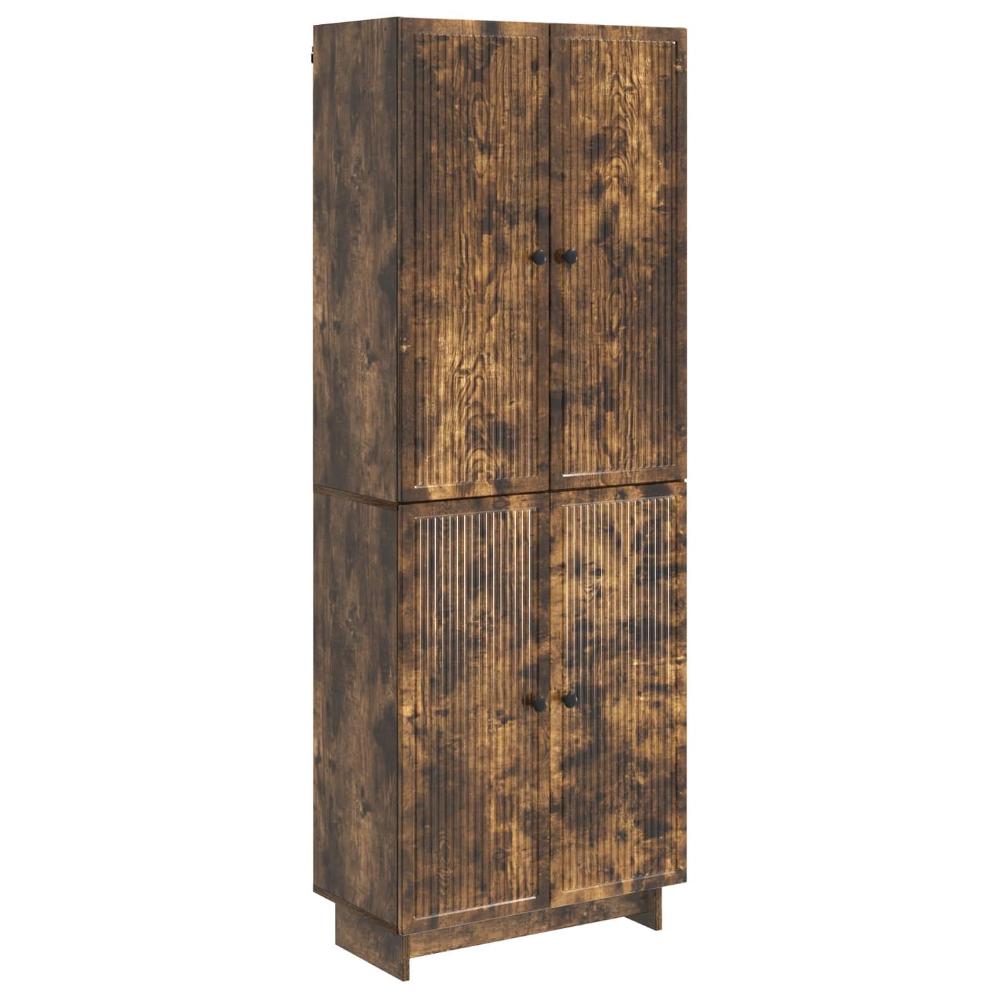Cabinet Set 2 pcs Smoked Oak 66 x 34.5 x 90 cm Engineered Wood
