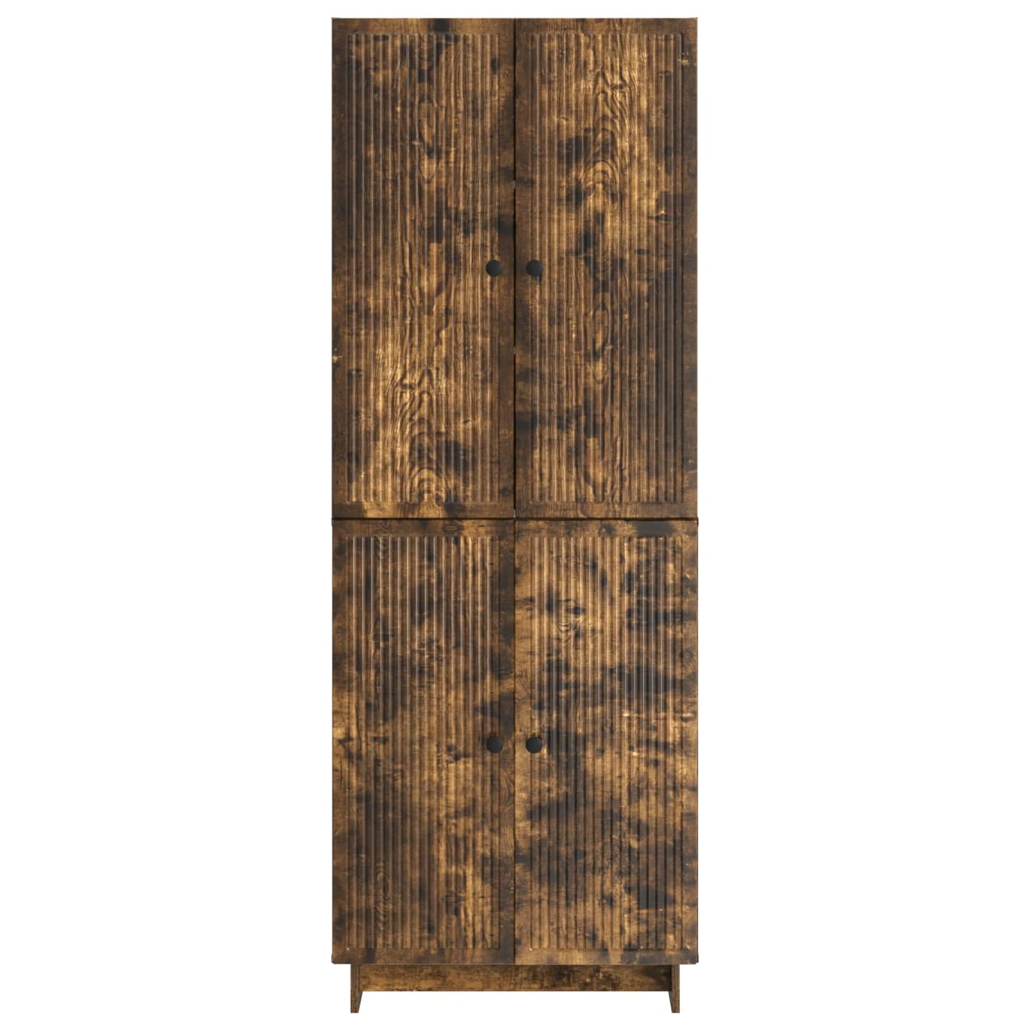 Cabinet Set 2 pcs Smoked Oak 66 x 34.5 x 90 cm Engineered Wood