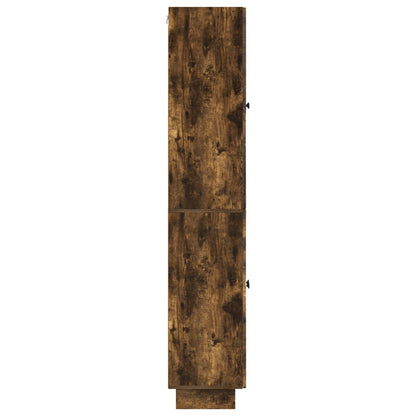 Cabinet Set 2 pcs Smoked Oak 66 x 34.5 x 90 cm Engineered Wood