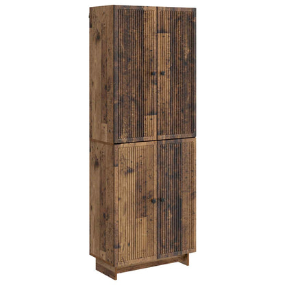 Cabinet Set 2 pcs Old Wood 66 x 34.5 x 90 cm Engineered Wood