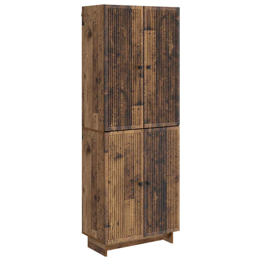 Cabinet Set 2 pcs Old Wood Engineered Wood