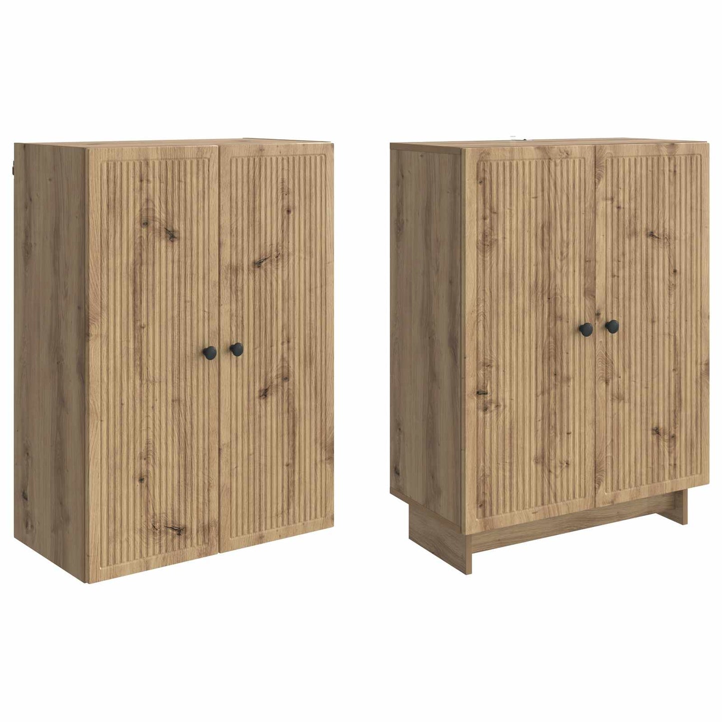 Cabinet Set 2 pcs Artisan Oak 66 x 34.5 x 90 cm Engineered Wood