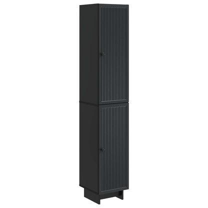 Cabinet Set 2 pcs Black 34.5 x 33 x 90 cm Engineered Wood