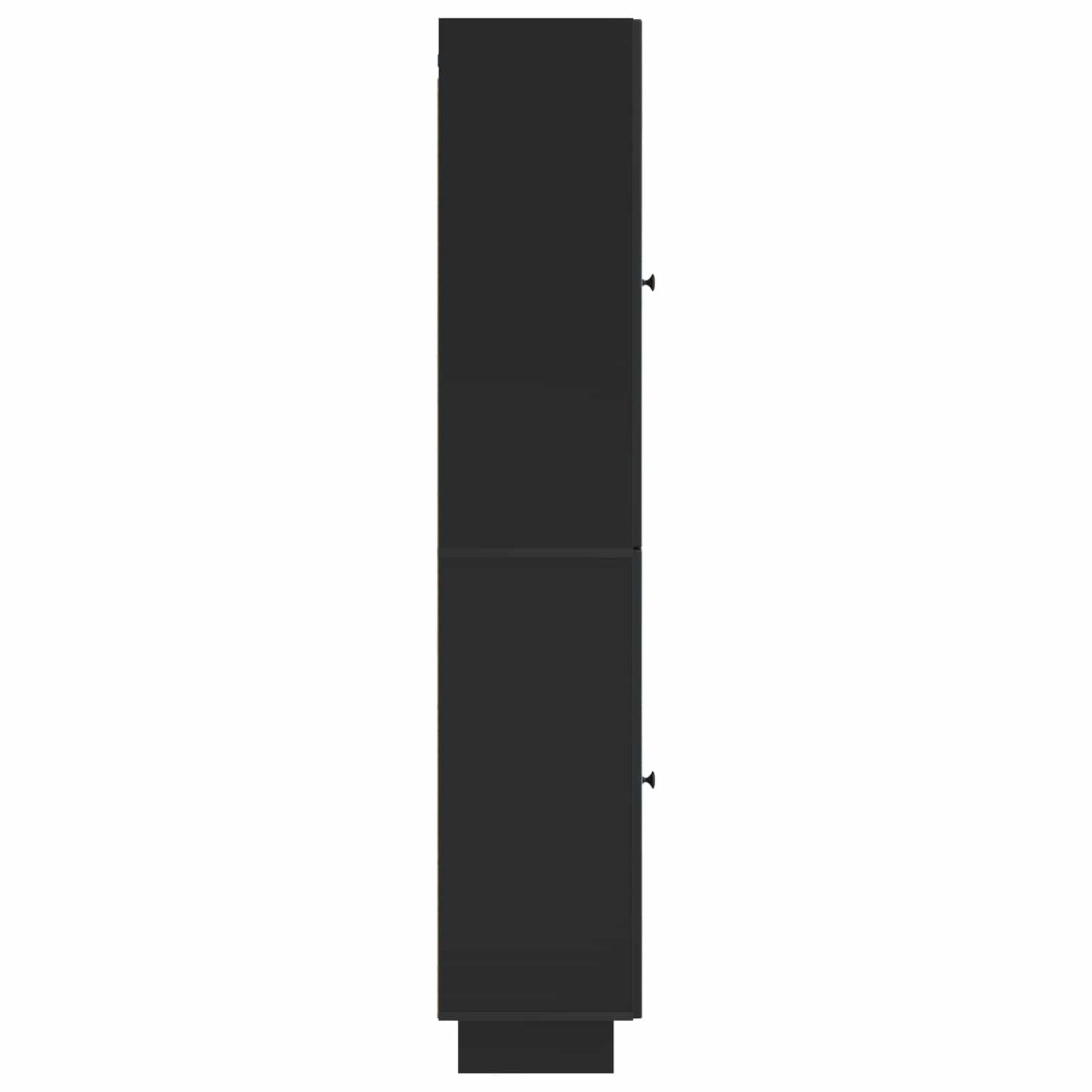 Cabinet Set 2 pcs Black 34.5 x 33 x 90 cm Engineered Wood