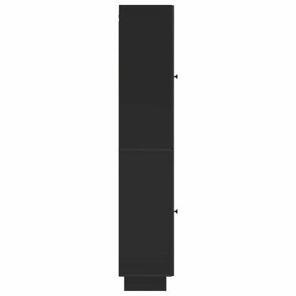 Cabinet Set 2 pcs Black 34.5 x 33 x 90 cm Engineered Wood