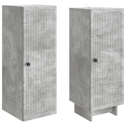 Cabinet Set 2 pcs Concrete Grey 34.5 x 33 x 90 cm