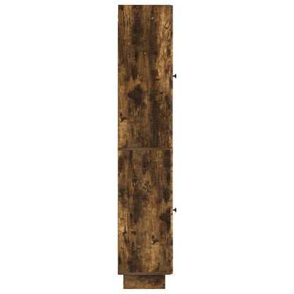 Cabinet Set 2 pcs Smoked Oak 34.5 x 33 x 90 cm Engineered Wood