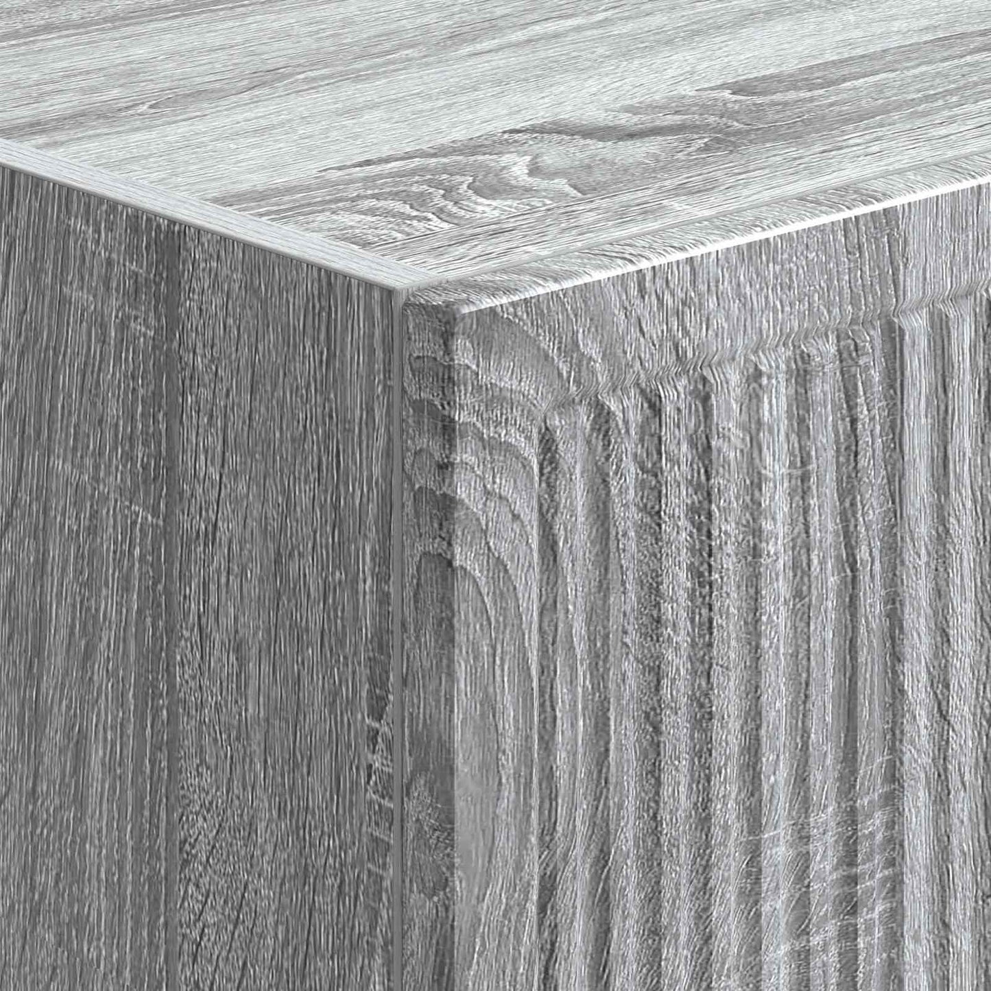 Cabinet Set 2 pcs Grey Sonoma Engineered Wood