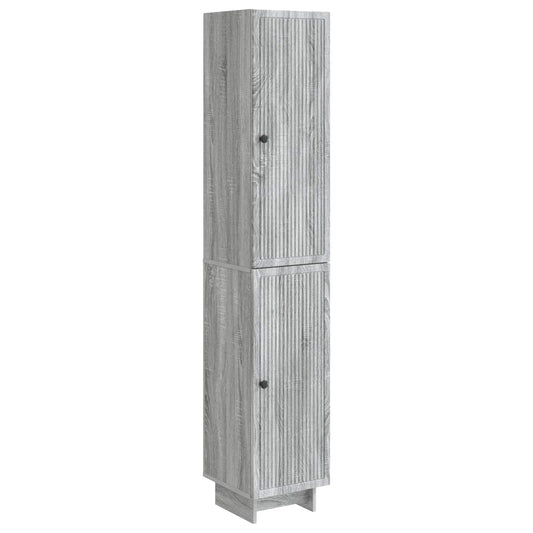 Cabinet Set 2 pcs Grey Sonoma Engineered Wood
