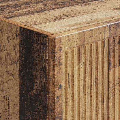 Cabinet Set 2 pcs Old Wood Engineered Wood