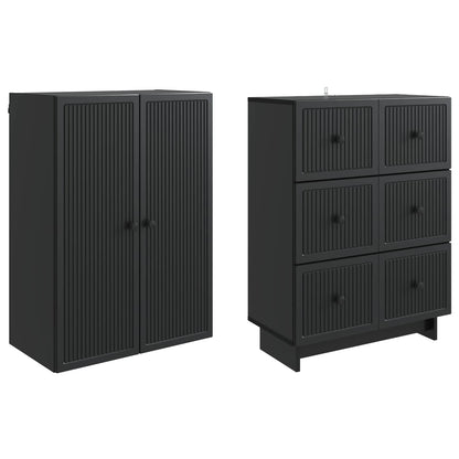 Cabinet Set 2 pcs 66 x 34.5 x 90 cm Engineered Wood