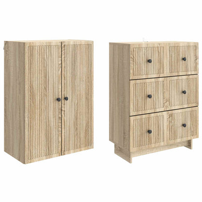 Cabinet Set 2 pcs 66 x 34.5 x 90 cm Engineered Wood