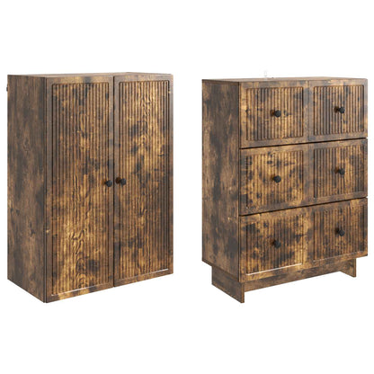 Cabinet Set 2 pcs 66 x 34.5 x 90 cm Engineered Wood