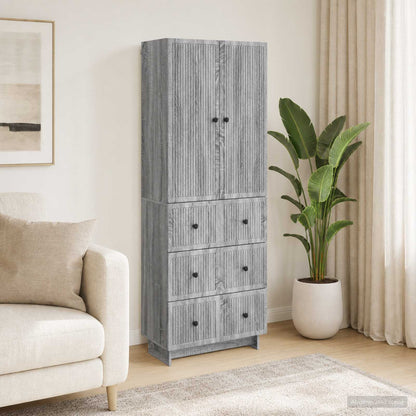Cabinet Set 2 pcs Engineered Wood