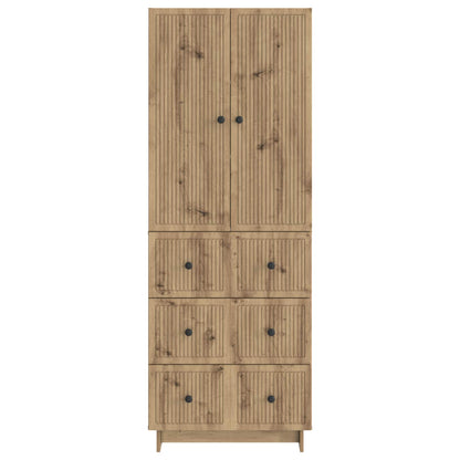 Cabinet Set 2 pcs 66 x 34.5 x 90 cm Engineered Wood
