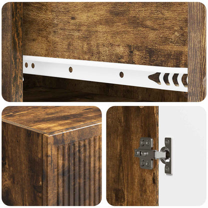 Cabinet Set 2 pcs Engineered Wood