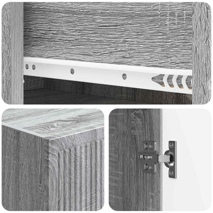 Cabinet Set 2 pcs Engineered Wood