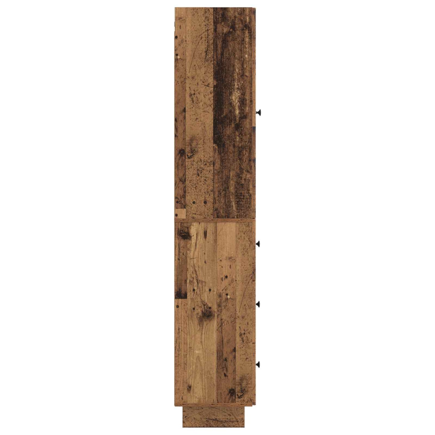 Cabinet Set 2 pcs Old Wood 33 x 34.5 x 90 cm Engineered Wood