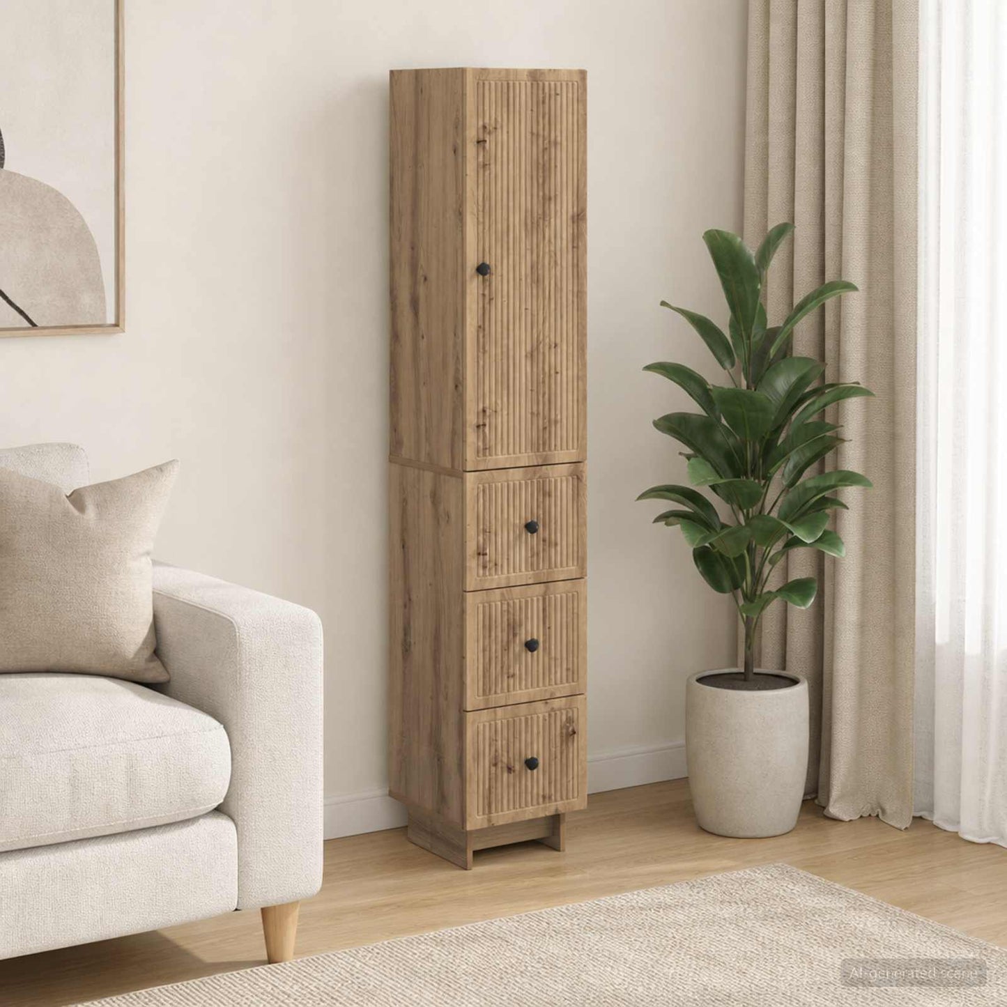 Cabinet Set 2 pcs Engineered Wood