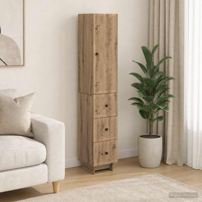 Cabinet Set 2 pcs Engineered Wood