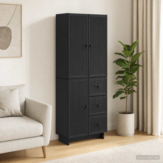 Cabinet Set 2 pcs Engineered Wood
