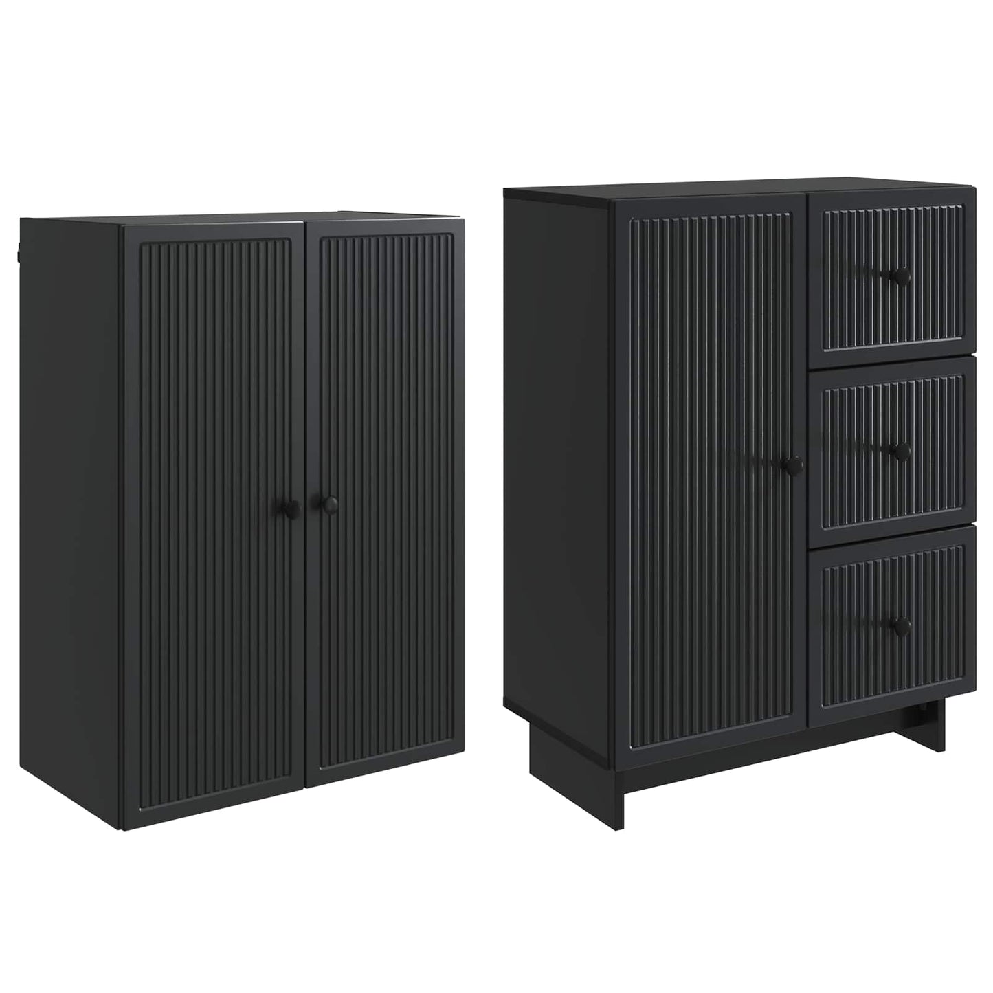 Cabinet Set 2 pcs 66 x 34.5 x 90 cm Engineered Wood
