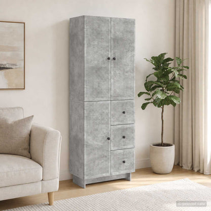 Cabinet Set 2 pcs Engineered Wood