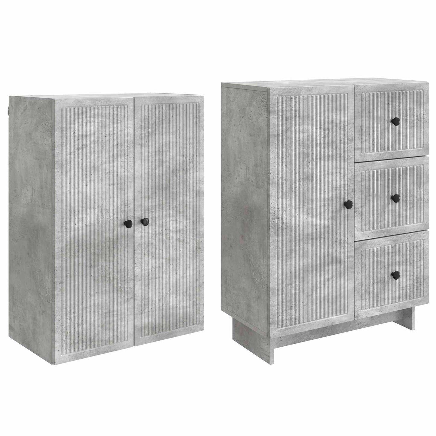 Cabinet Set 2 pcs 66 x 34.5 x 90 cm Engineered Wood