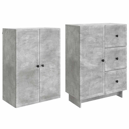 Cabinet Set 2 pcs 66 x 34.5 x 90 cm Engineered Wood