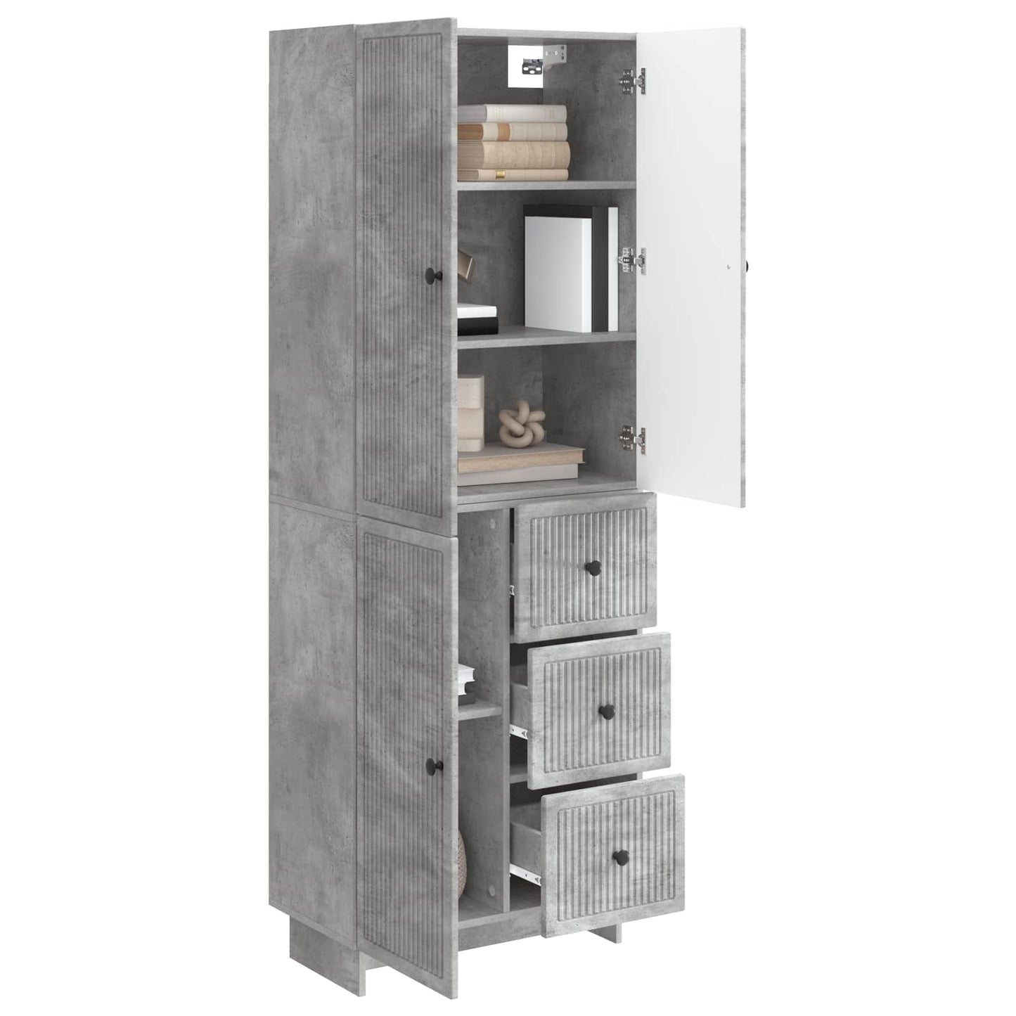Cabinet Set 2 pcs 66 x 34.5 x 90 cm Engineered Wood