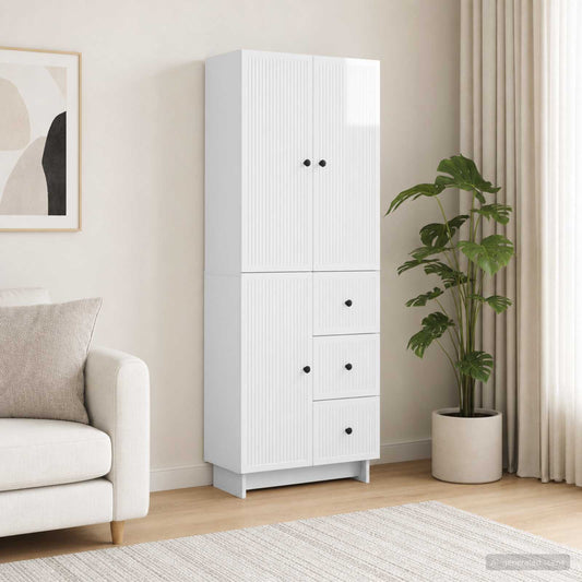 Cabinet Set 2 pcs Engineered Wood